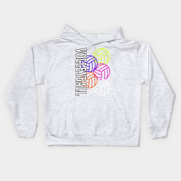 volleyball Kids Hoodie by M&A design